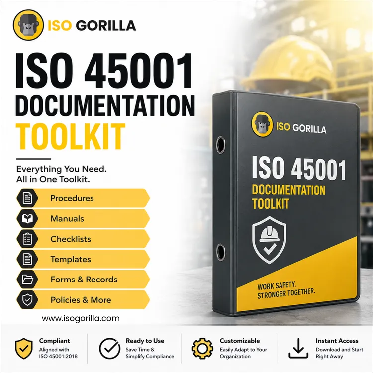 Download ISO 45001 documentation toolkit - ISO Gorilla