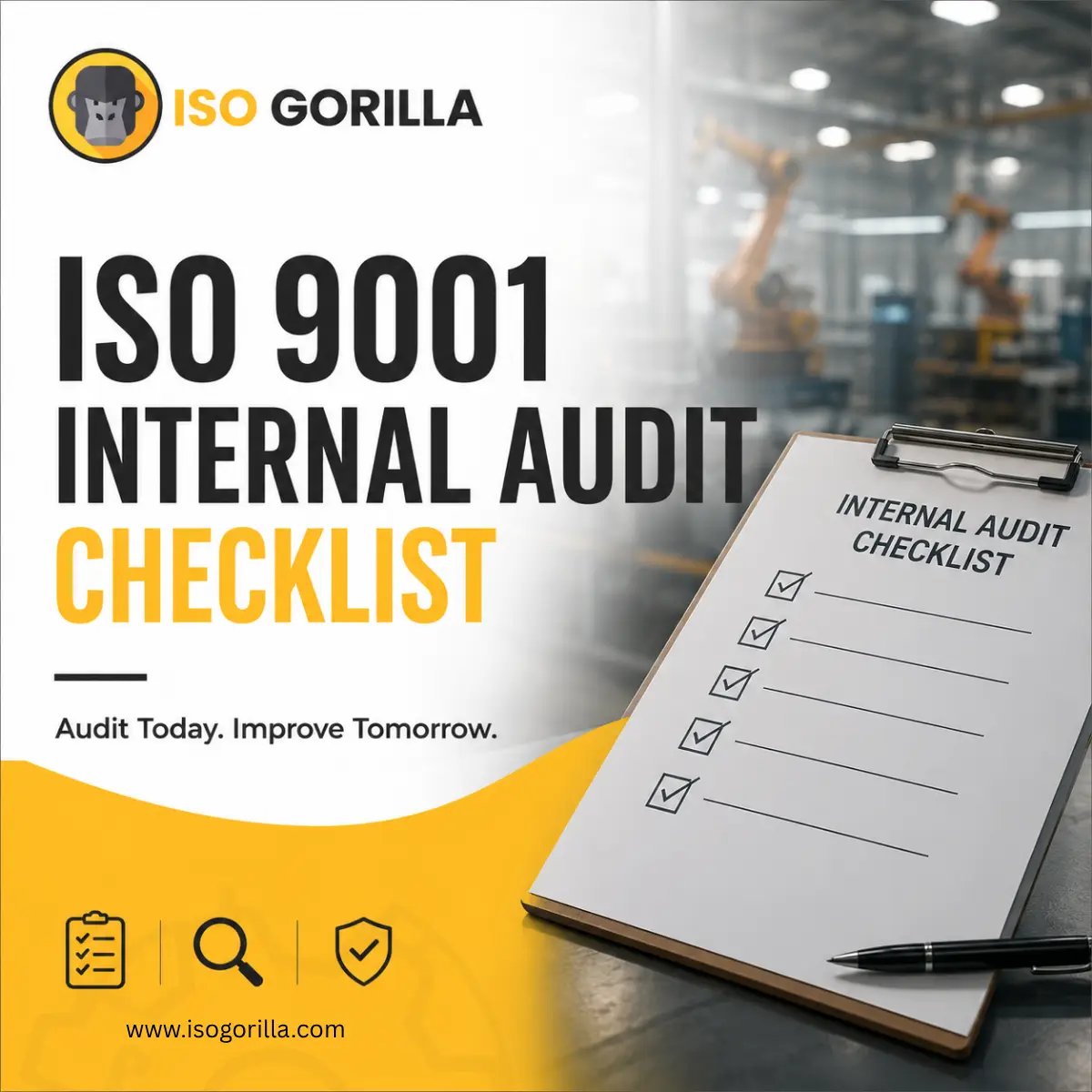 Download Lateest ISO 9001 Internal Audit Checklist 2026