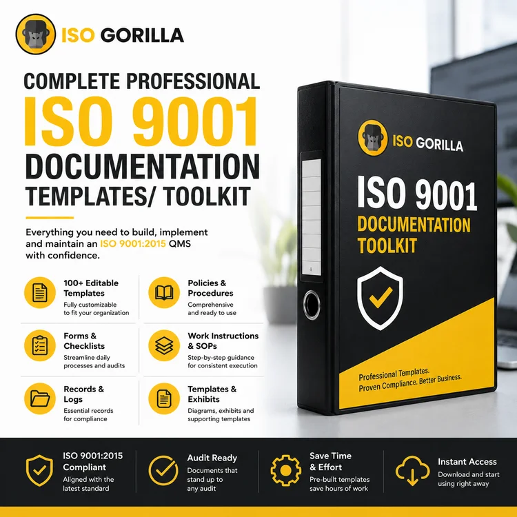 QMS Strategy The ROI of Professional ISO 9001 Documentation Templates - Toolkit